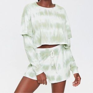 ❌SOLD❌Tie dye longsleeves and Shorts Set